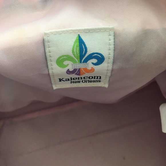 Kalencom Backpack Heavenly Polka Dots Chocolate Brown Pink Girls Diaper Bag Pack - Picture 5 of 12